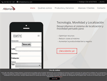 Tablet Screenshot of abbanza.com